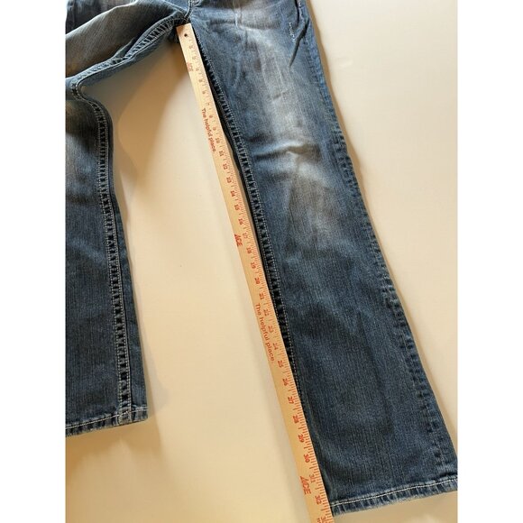 Vintage Y2K Miss Me JP5409B bootcut lowrise rhinestone embellished jeans 30 - Picture 10 of 13